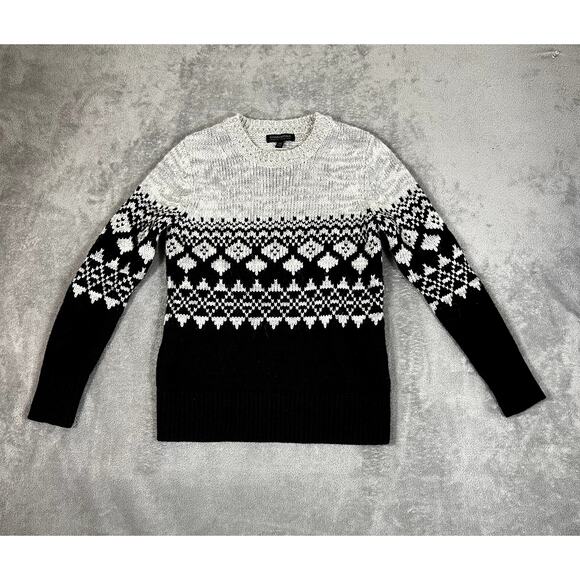 Banana Republic Sweater Womens XS Merino Wool Scandanavian Fair Isle Print - Picture 1 of 9